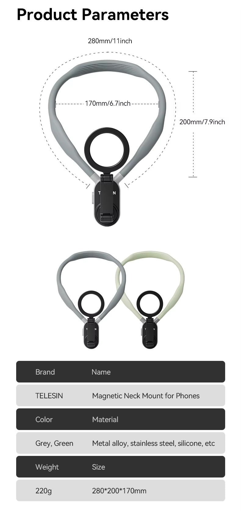 Magnetic Phone Hanging Neck Holder for Apple Devices