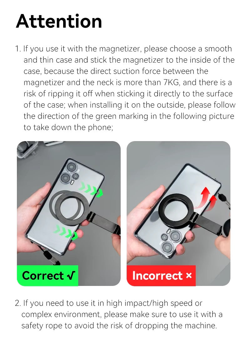 Magnetic Phone Hanging Neck Holder for Apple Devices