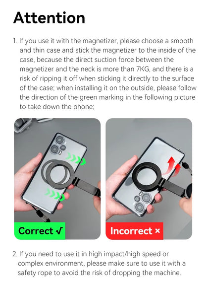 Magnetic Phone Hanging Neck Holder for Apple Devices