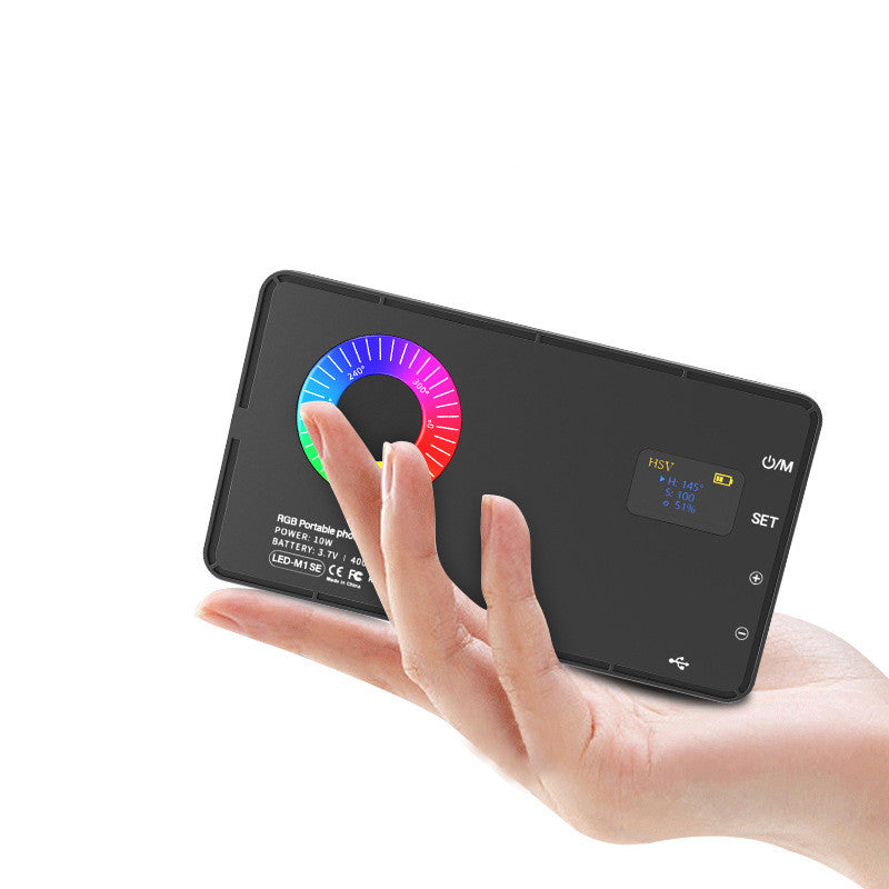 LED Photography RGB Fill Light for Live Streaming and Indoor Video