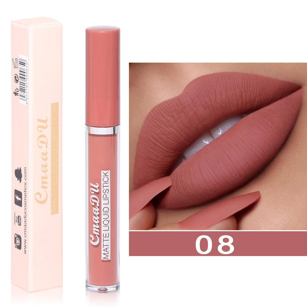 Non-Stick Waterproof Liquid Lip Gloss – Long-Lasting Shine