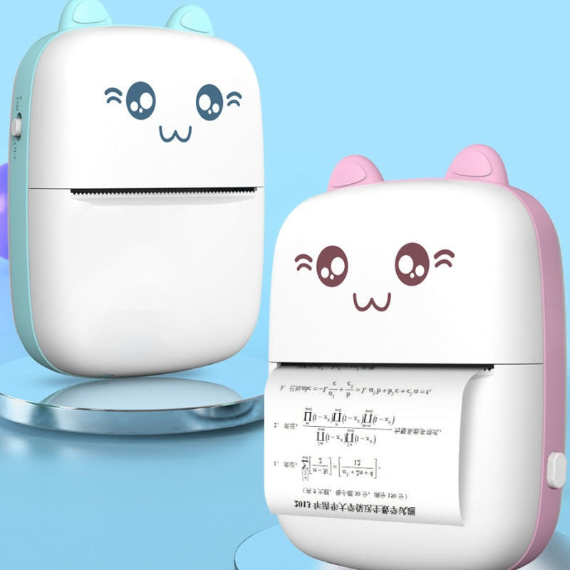 Portable Mini Bluetooth WiFi Printer – Pocket-Sized Photo & Label Printer for Students & Notes