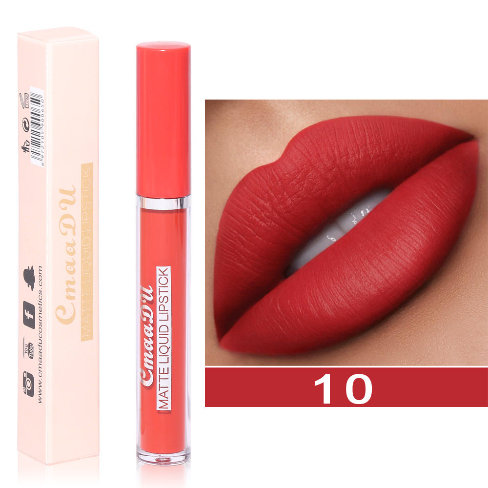 Non-Stick Waterproof Liquid Lip Gloss – Long-Lasting Shine