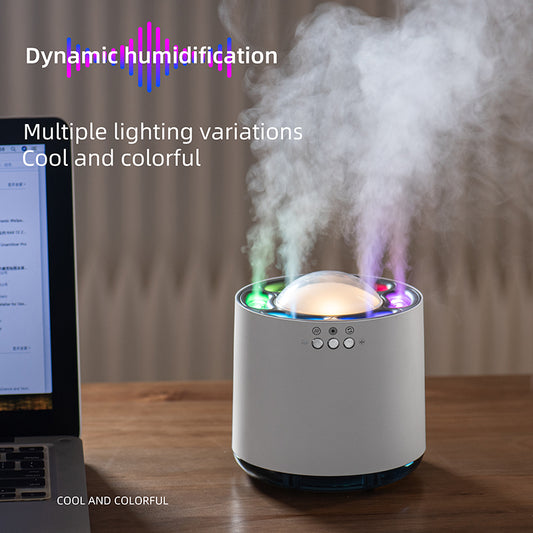 Wholesale Voice Control Colorful LED Humidifier - 800ml USB Ultrasonic Cool Mist