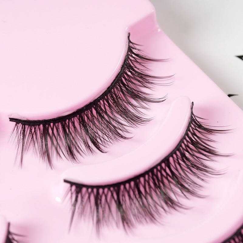 5 Pairs Manga-Inspired False Eyelashes – Natural Wispy Korean Cosplay Lashes