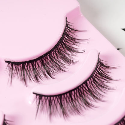 5 Pairs Manga-Inspired False Eyelashes – Natural Wispy Korean Cosplay Lashes