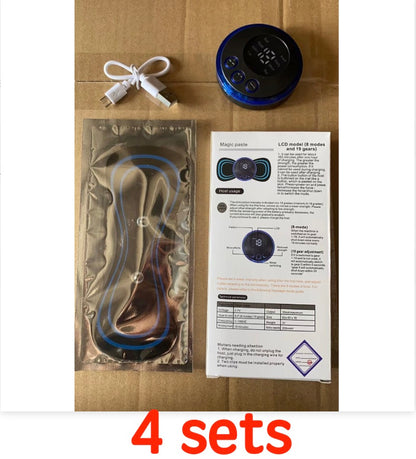 Mini Smart Electrotherapy Massage Pad – LCD Display, Portable Relief for Neck, Back & Waist