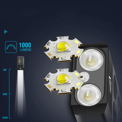 Mini Torch Security Light with Sound Alarm - Compact Warning Flashlight