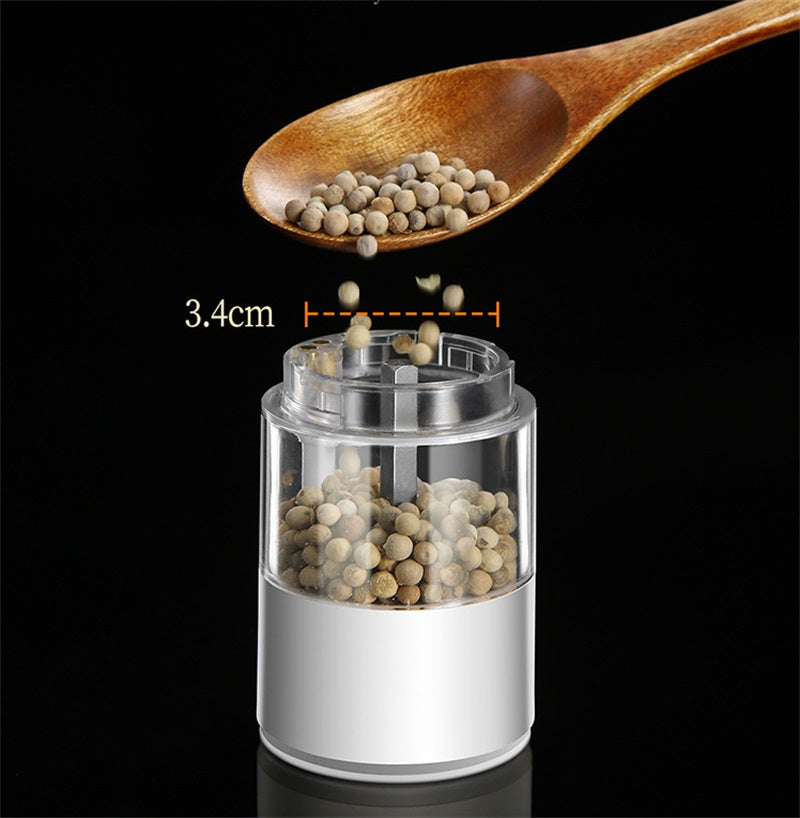 Rechargeable Electric Salt & Pepper Grinder Set - One-Handed Operation, Adjustable Coarseness, LED Light