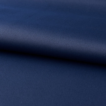 Dark Blue Blackout Curtains - Printed Fabric for Bedroom, Modern Vertical Design