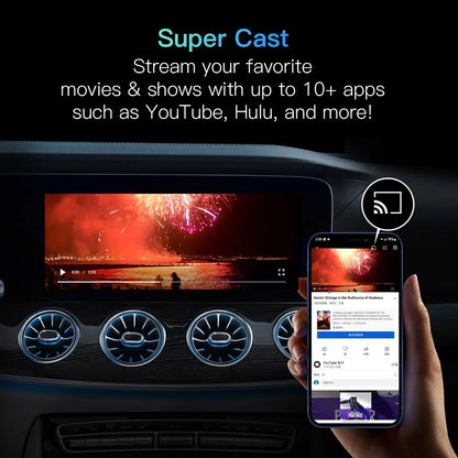 Original Wired to Wireless CarPlay & Android Auto Adapter with USB-HDMI Port