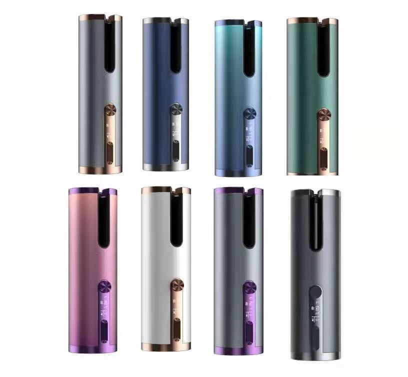 Portable Wireless Automatic Curler – USB Rechargeable Hair Curler for Dry & Wet Hair