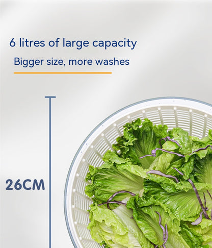 UPress Vegetable & Fruit Dehydrator Salad Spinner - Easy Kitchen Tool for Quick Drying