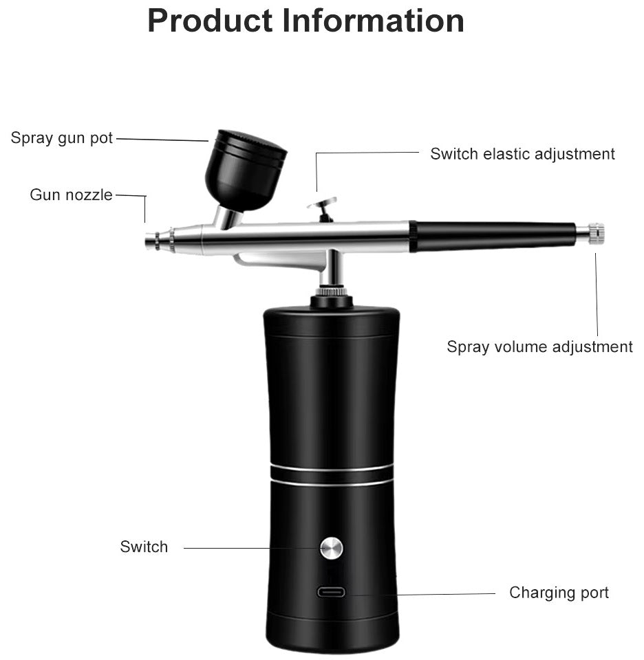 Household Oxygen Injection Beauty Device – Nano Spray Facial Hydrating Essence for Home & Salon Use