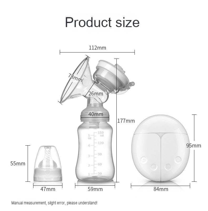 Purple Berry Electric Breast Pump - Silent, Automatic
