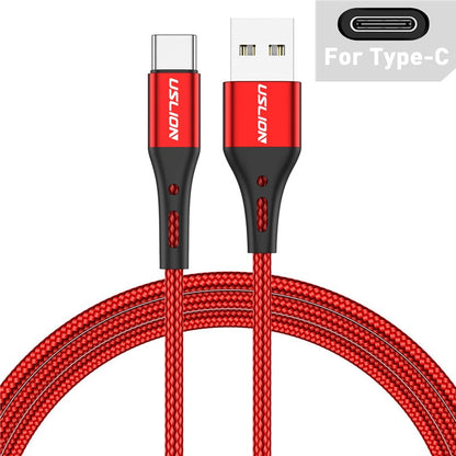 Mobile Phone Fast Charging USB Cable - USB to USB Type-C & Micro USB - 3A Rapid Charger