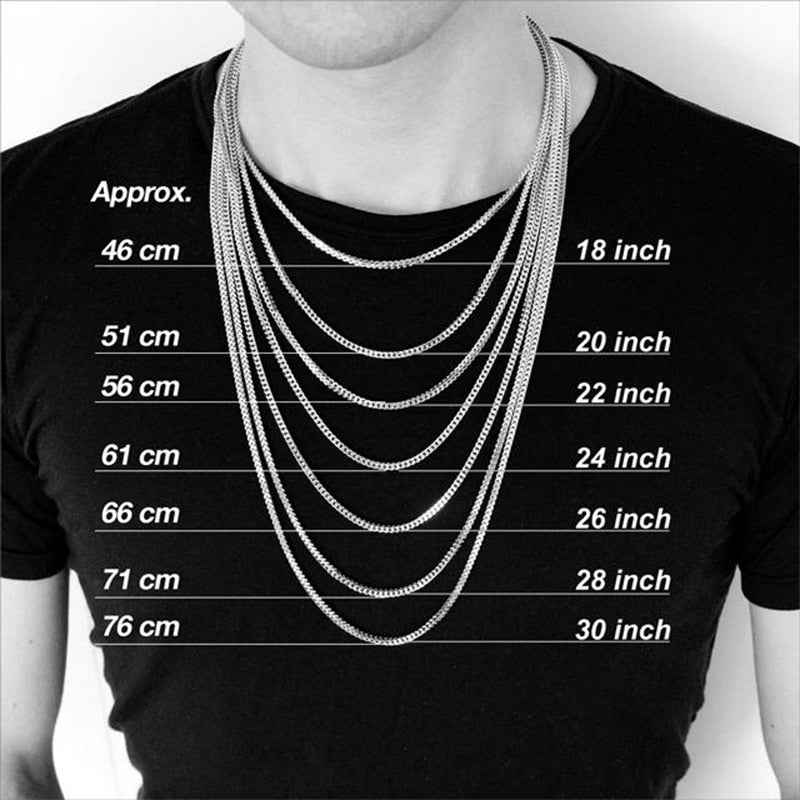 Stainless Steel Curb Link Chain Necklace for Men & Women – Eco-Friendly & Durable