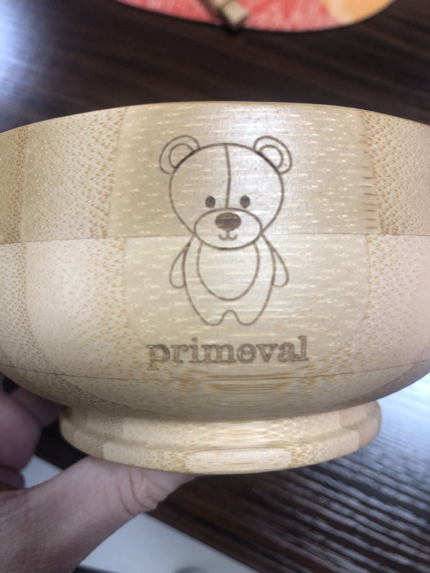 Baby Bamboo Bowl Set with Strong Suction – Suction Cup Bowl & Spoon Set for Learning to Eat