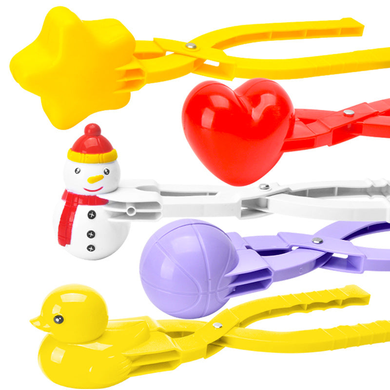Snowball Clip Toy – Yellow Duck Snow Shovel Hairpin, Outdoor Snow Fun Accessory for Kids