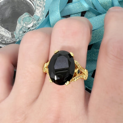 Goose Egg Diamond Ring – Creative Large Bare Stone Ring Electroplated 18k Gold