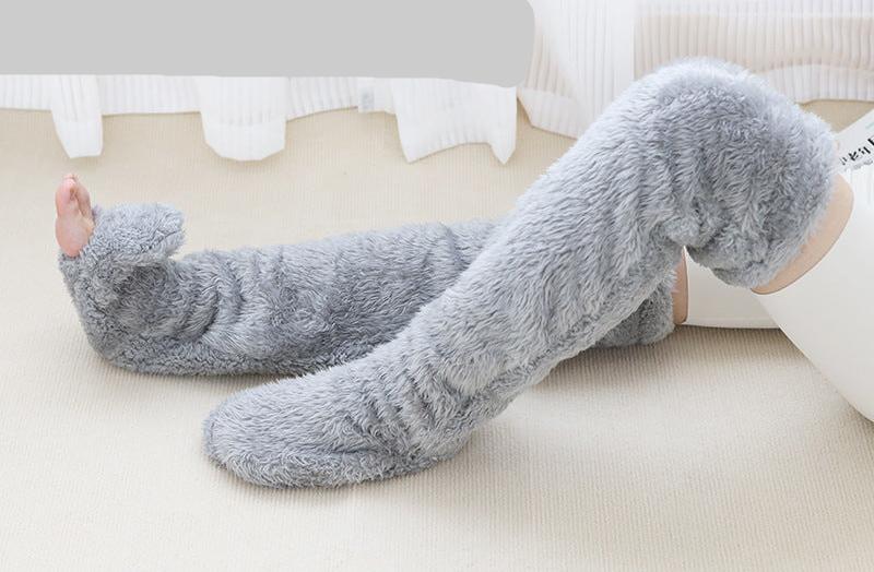 Warm Knee Pads for Elderly – Thick Long Socks & Leg Guards for Joint Protection