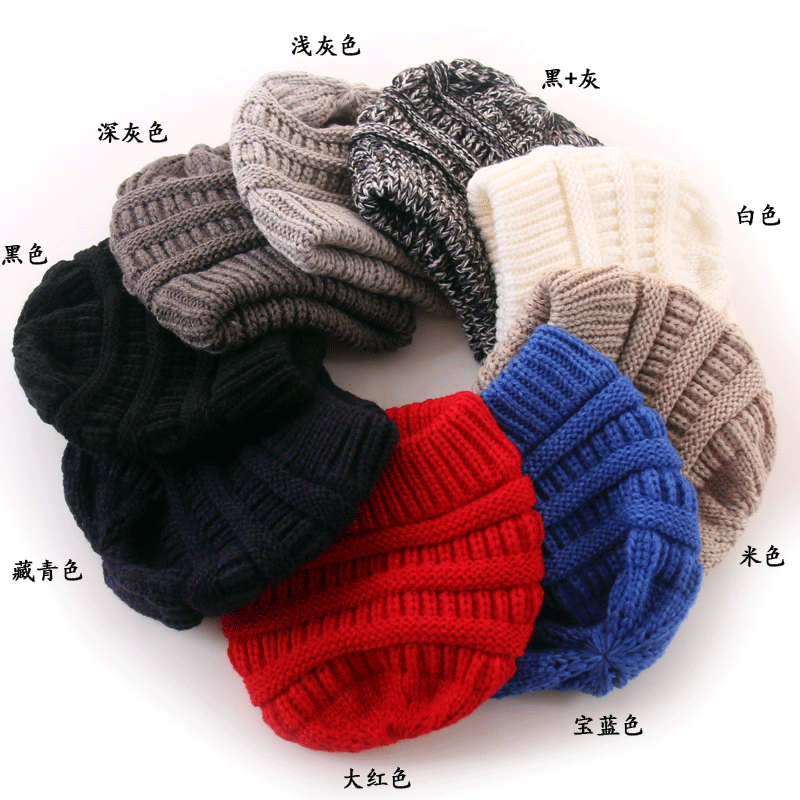 Children’s Wool Knitted Hat with Five-Pointed Star – Warm Winter Dome Cap