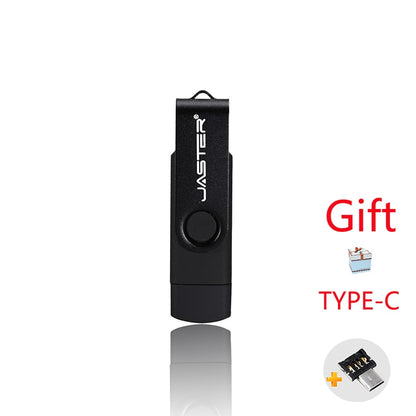 JASTER High-Speed OTG USB Flash Drive - 16GB/32GB/64GB Rotatable Pen Drive for Android & PC