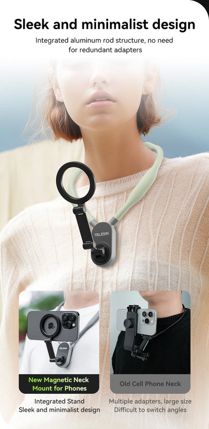 Magnetic Phone Hanging Neck Holder for Apple Devices